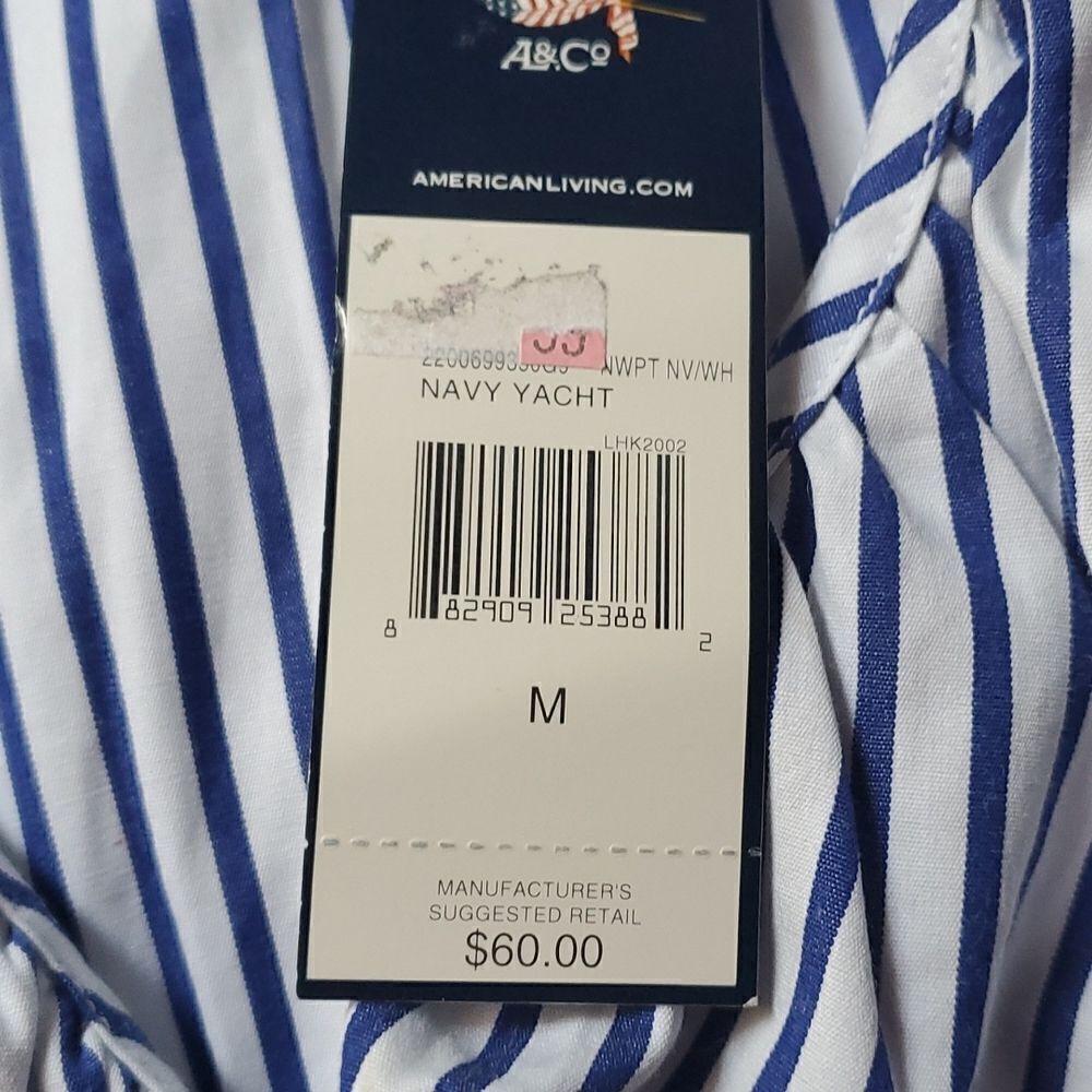 American  living  Blouse 👚  size M NEW - Picture 4 of 7